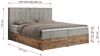 Boxspringbett, Schlafzimmerbett, Bettkasten - BELLISSIMO - 160 x 200 cm - Hellgrau Stoff - H4 Bild 5