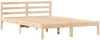 vidaXL Bettrahmen Braun 225,5 x 145,5 x 69,5 cm Massivholz Kiefer 869780 Bild 2