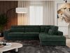 Freistehendes Ecksofa mit lose Kissen, L-form - SAVONA - rechts - Grün Cord Bild 2