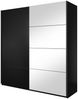 Schiebetürenschrank Schrank EMBLA Schwarz matt 180x210 cm Bild 3