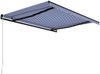 vidaXL Einziehbare Markise Handbetrieben 450 x 300 cm Blau und Weiß 3055194 Bild 3