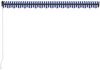 vidaXL Einziehbare Markise Handbetrieben 450 x 300 cm Blau und Weiß 3055194 Bild 4