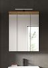 welltime Badezimmerspiegelschrank SIENA, Breite 60cm, inkl. Beleuchtung, 3 Spiegeltüren, 9 Fächer (Set, TOPSELLER) in verschiedenen Farben erhältlich, Badmöbel, Badschrank, Schrank, Bad Bild 2