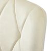 Essstuhl 4er-Set, Beige Samt, Fischgrät-Muster, schwarzes Metalllgestell，45*40*86 cm Bild 5