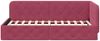 vidaXL Eckbettgestell Weinrot 100 x 200 cm Samt 42016547 Bild 5