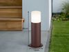 LED Außen Sockelleuchte aus Aluminium in Rostoptik E27, Höhe 30cm Bild 4