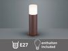 LED Außen Sockelleuchte aus Aluminium in Rostoptik E27, Höhe 30cm Bild 5