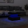 vidaXL Couchtisch mit LED-Leuchten Schwarz 50x50x40 cm 839841 Bild 5