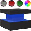 vidaXL Couchtisch mit LED-Leuchten Schwarz 50x50x40 cm 839841 Bild 2
