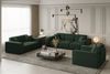Sofa Designersofa CELES 3-Sitzer in Stoff Opera Velvet Grün Bild 2