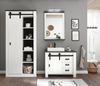 Badezimmer Hochschrank Stove in weiß Pinie und anthrazit Landhaus 93 x 201 cm Bild 5