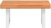 vidaXL Waschbeckenregal Wandmontage Stahl und Massivholz Buche 3302428 Bild 4