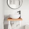 vidaXL Waschbeckenregal Wandmontage Stahl und Massivholz Buche 3302428 Bild 3