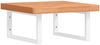 vidaXL Waschbeckenregal Wandmontage Stahl und Massivholz Buche 3302428 Bild 2