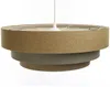 BPS Koncept 050-109-60 Hängeleuchte BOHO ELEGANT E27 1x40W Stoff strukturiert auf PVC-Kunststoff braun, grau H:90cm Ø60cm dimmbar Bild 5