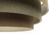 BPS Koncept 050-109-60 Hängeleuchte BOHO ELEGANT E27 1x40W Stoff strukturiert auf PVC-Kunststoff braun, grau H:90cm Ø60cm dimmbar Bild 3