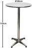 Bistro Stehtisch aus Aluminium, rund, H 110 cm Bild 4