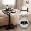 Höhenverstellbarer Laptoptisch mit Rollen und Neigung Schwarz Bild 4