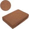 EXKLUSIV HEIMTEXTIL Frottee Spannbettlaken 60 - 70 x 140 cm Nougat 80% Baumwolle 20% Polyester Öko - Tex Zertifiziert Bed-Sheet Bettlaken Spannbetttuch Topper Leinentuch Bild 2