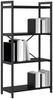 vidaXL Bücherregal Schwarz Eichen-Optik 60 x 30 x 120 cm Holzwerkstoff 868389 Bild 3