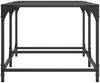 vidaXL Couchtisch mit Glasplatte Transparent 98,5x50x40 cm Stahl 845978 Bild 5