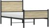 vidaXL Metallbett ohne Matratze Sonoma-Eiche 100x200 cm 4007899 Bild 4