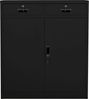 vidaXL Büroschrank Schwarz 90 x 40 x 102 cm Stahl [336411] Bild 2