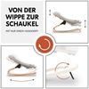 Hauck Hochstuhl Alpha Move Natur - Light Grey / Charcoal, Holz Babystuhl ab Geburt mit Neugeborenensufsatz, Sitzkissen, Essbrett Bild 4