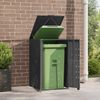 Mülltonnenbox GORILO für 1 Tonne Anthrazit 69x79x117 cm Stahl | Mülltonnenverkleidung 1er Mülltonnenhaus Bild 5