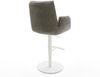 Barstuhl Clea-Flex Bouclé Soft Schlamm Drehfuß höhenverstellbar Metall Weiß Bild 5