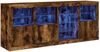 vidaXL Sideboard mit LED-Leuchten Räuchereiche 164x37x67 cm 3209055 Bild 2