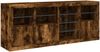 vidaXL Sideboard mit LED-Leuchten Räuchereiche 164x37x67 cm 3209055 Bild 5