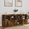 vidaXL Sideboard mit LED-Leuchten Räuchereiche 164x37x67 cm 3209055 Bild 3