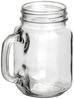 gouveo Gläser-Set Trinkgläser 450 ml mit Schraubdeckel - Trinkglas mit Henkel, 12-tlg, 12er Set, orange/silber Bild 4