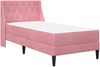 vidaXL Bettgestell mit Matratze mit Matratze Rosa 100 x 200 cm Samt 3414780 Bild 2