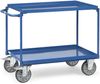 Fetra Tischwagen mit Stahlblechwannen 2 Etagen 850x500mm Ladefläche Bild 1