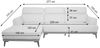 Sofa HWC-G44, Ecksofa L-Form 3-Sitzer, Liegefläche Nosagfederung Taschenfederkern verstellbar 277cm ~ links, hellgrau Bild 2