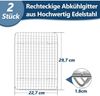 Homikit 2 Stück Kuchengitter Edelstahl Auskühlgitter 29,7x22,7x1,8cm Bild 2