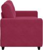 vidaXL Zweisitzer-Sofa Weinrot 160 cm Samt 4105114 Bild 3
