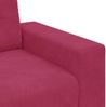 vidaXL Zweisitzer-Sofa Weinrot 160 cm Samt 4105114 Bild 5