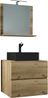 VCM Badmöbel Waschtisch Lendas 919542 Honig-Eiche H. 124 x B. 60 x T. 52 cm Bild 2