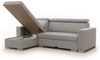 Ecksofa Schlafsofa inkl. Hocker CANTON Stoff Liverpool Grau Ottomane Links Bild 2