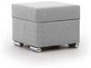 Ecksofa Schlafsofa inkl. Hocker CANTON Stoff Liverpool Grau Ottomane Links Bild 3