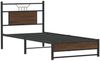 vidaXL Bettgestell ohne Matratze Braun Eiche 80x200 cm Holzwerkstoff 4107007 Bild 3