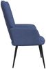 vidaXL Relaxsessel mit Hocker Blau Stoff [327956] Bild 5