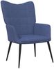 vidaXL Relaxsessel mit Hocker Blau Stoff [327956] Bild 3