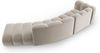 Micadoni 'Lupine' Modulares 5-Sitzer-Sofa, Samtstoff, Rechts, 70 x 166 x 335 cm, Beige Bild 3