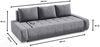 Sofa 3-Sitzer mit Schlaffunktion VOGAR Stoff Aston Schwarz Bild 4