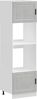 vidaXL Herdumbauschränke 2 Stk. Porto Betongrau Holzwerkstoff 3315055 Bild 2