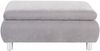 Hocker Kaye Bezug Veloursstoff Metallfuß verchromt / silber 23119 Bild 2